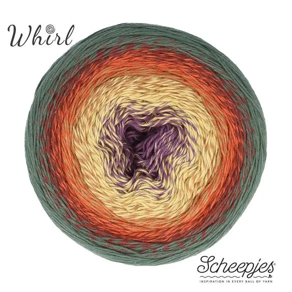 Scheepjes Cotton Whirl 708 Pumpkin Spice - 100% Organic Cotton