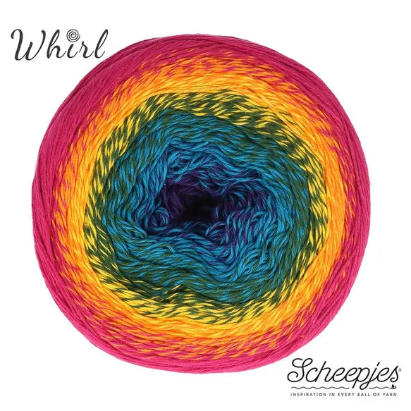 Scheepjes Cotton Whirl 712 Fruit Salad - 100% Organic Cotton
