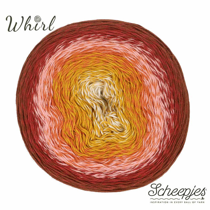 Scheepjes Cotton Whirl 714 Cherry On Top - 100% Organic Cotton