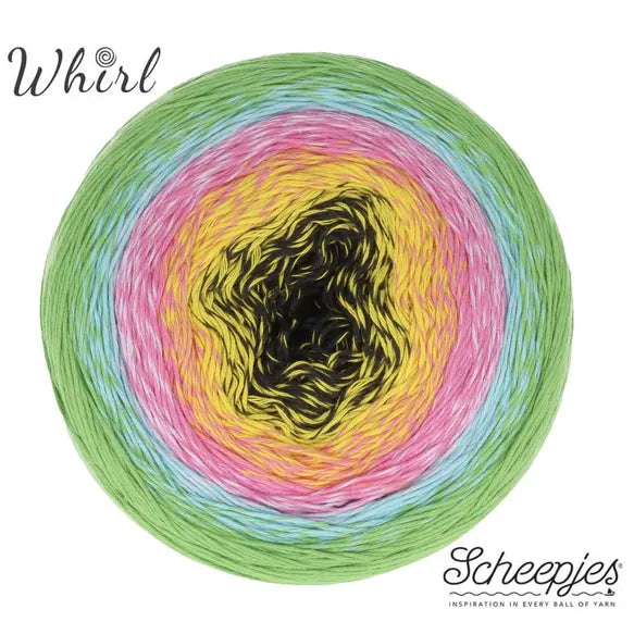 Scheepjes Cotton Whirl 723 Cyber Sunrise - 100% Organic Cotton