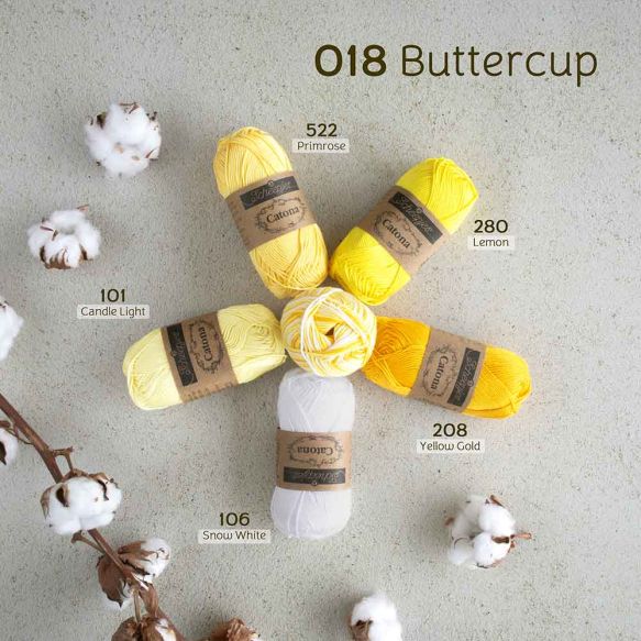 Scheepjes Catona Chroma 50gm - 018 Buttercup