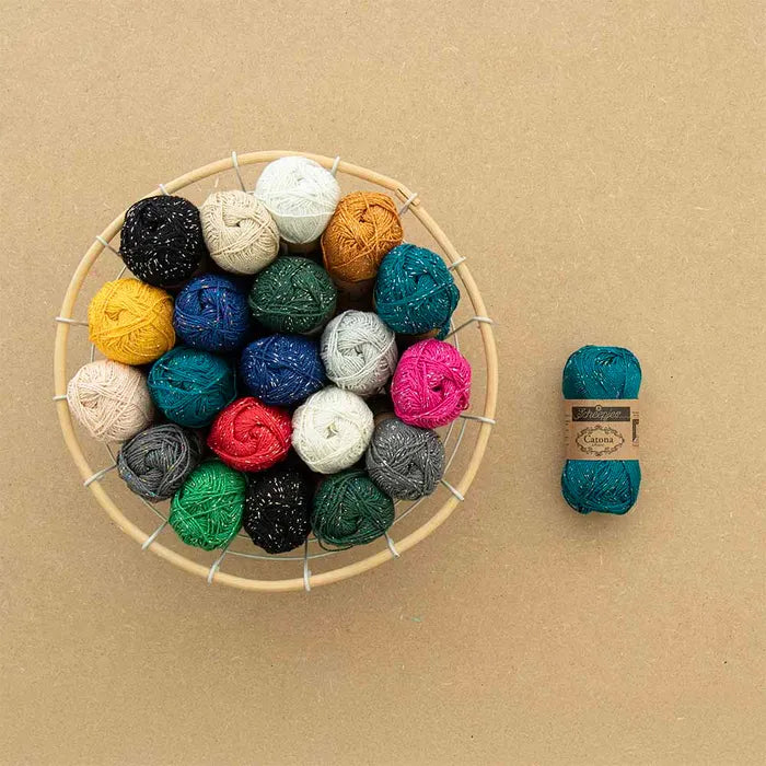 NEW!! Scheepjes Catona Shine 242-S Metal Grey - Silver