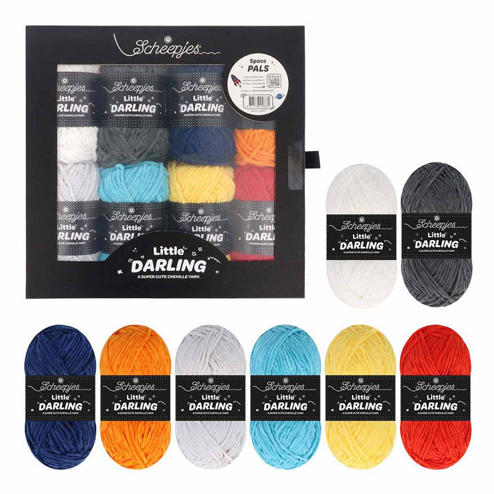 Scheepjes Little Darling Colour Packs Mini 25gm Balls - Space Pals