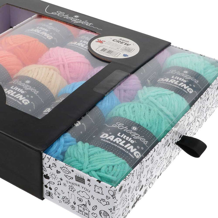 Scheepjes Little Darling Colour Packs Mini 25gm Balls - Aqua Crew