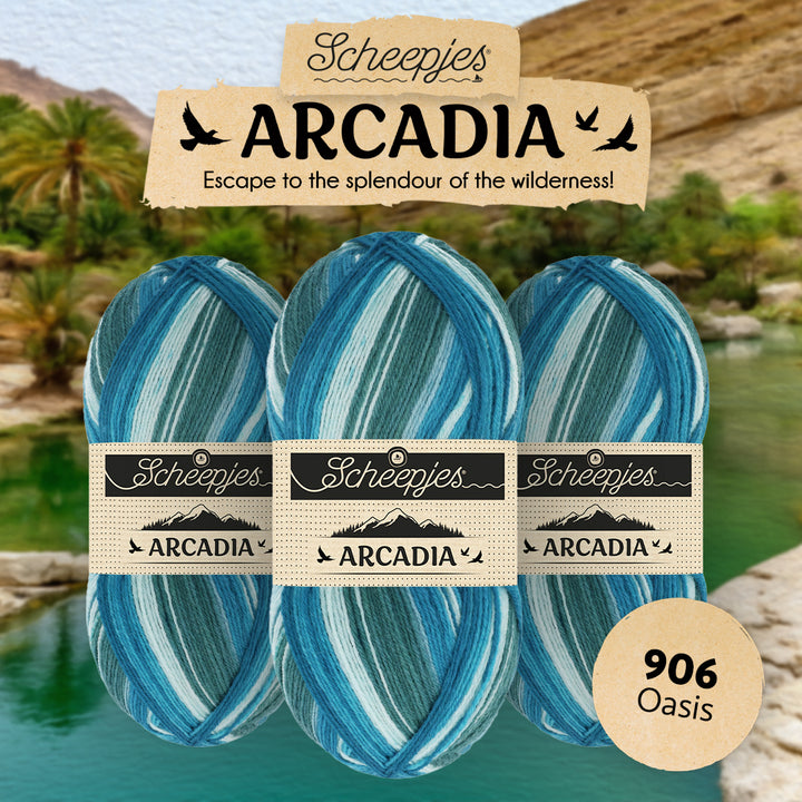 Scheepjes Arcadia Striped - 906 Oasis