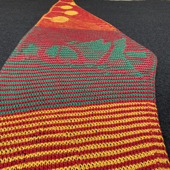 PREORDER Lola Illusion Knitted Shawl - Christmas - 8ply