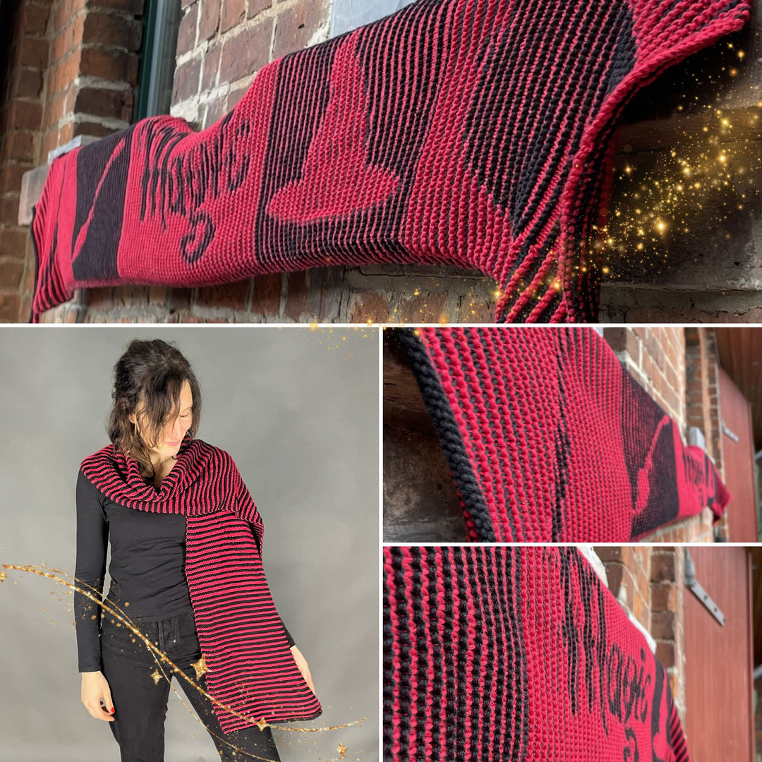 PREORDER Lola Illusion Knitted Scarf - Magic - 8ply