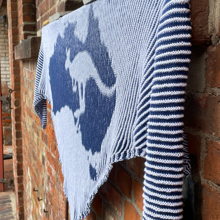 PREORDER Lola Illusion Knitted Scarf - Australia - 4ply