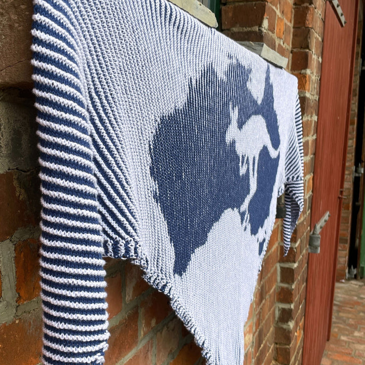 PREORDER Lola Illusion Knitted Scarf - Australia - 4ply