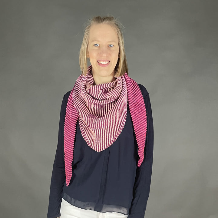 AVAILABLE NOW Lola Illusion Knitted Scarf Love - 4ply