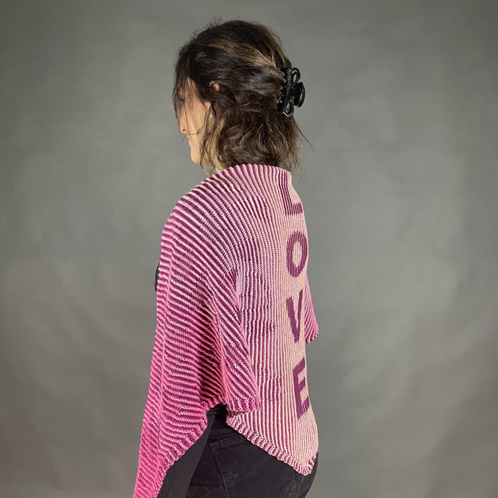 AVAILABLE NOW Lola Illusion Knitted Scarf Love - 4ply