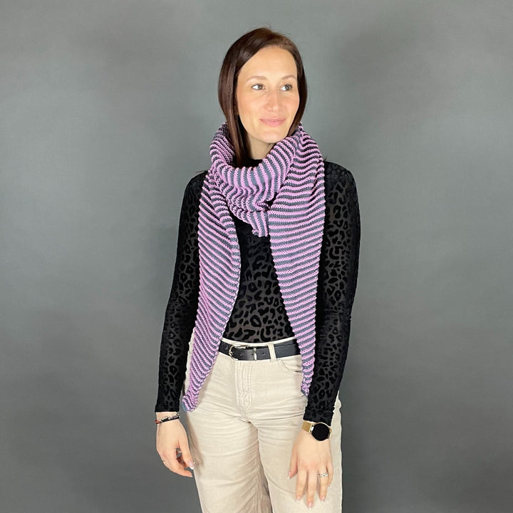Lola Illusion Knitted Scarf - Eye Catcher - 8ply PREORDER