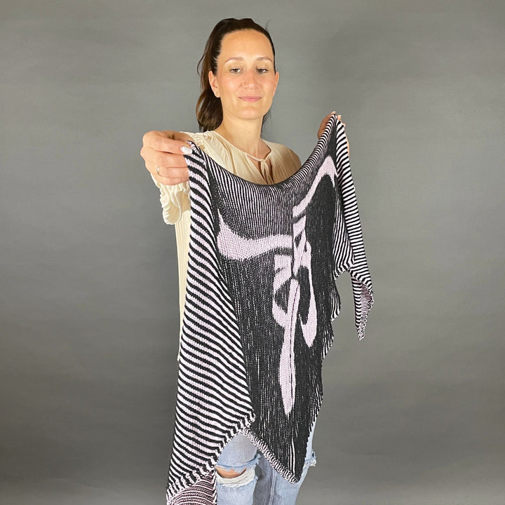 AVAILABLE NOW Lola Illusion Knitted Scarf Ballet Slippers - 4ply