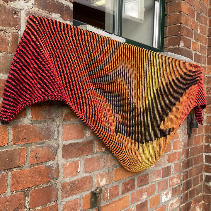 PREORDER Lola Illusion Knitted Shawl - Flying Eagle - 8ply