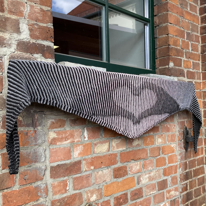 AVAILABLE NOW Lola Illusion Knitted Shawl Hands Of Love - 8ply