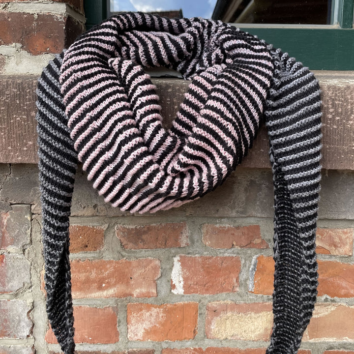 AVAILABLE NOW Lola Illusion Knitted Shawl Hands Of Love - 8ply