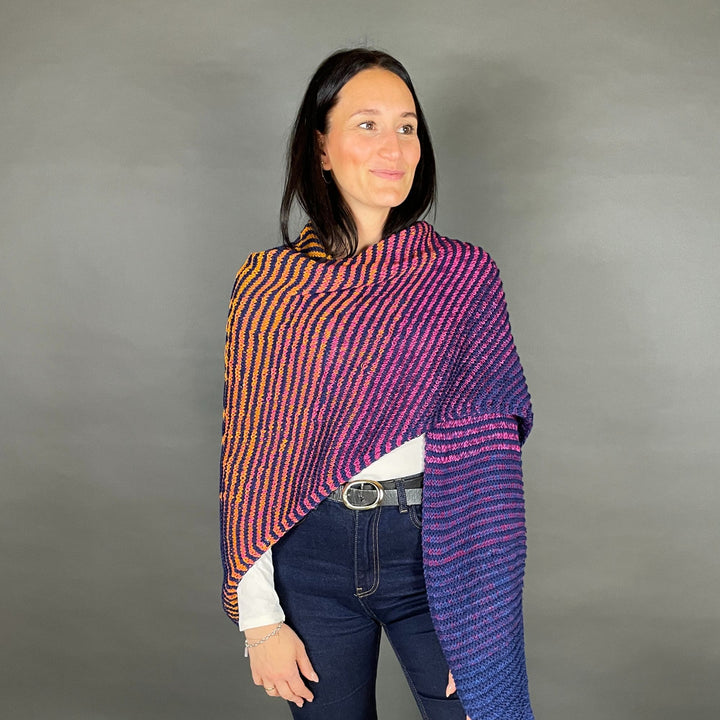 AVAILABLE NOW Lola Illusion Knitted Scarf Mandala - 8ply