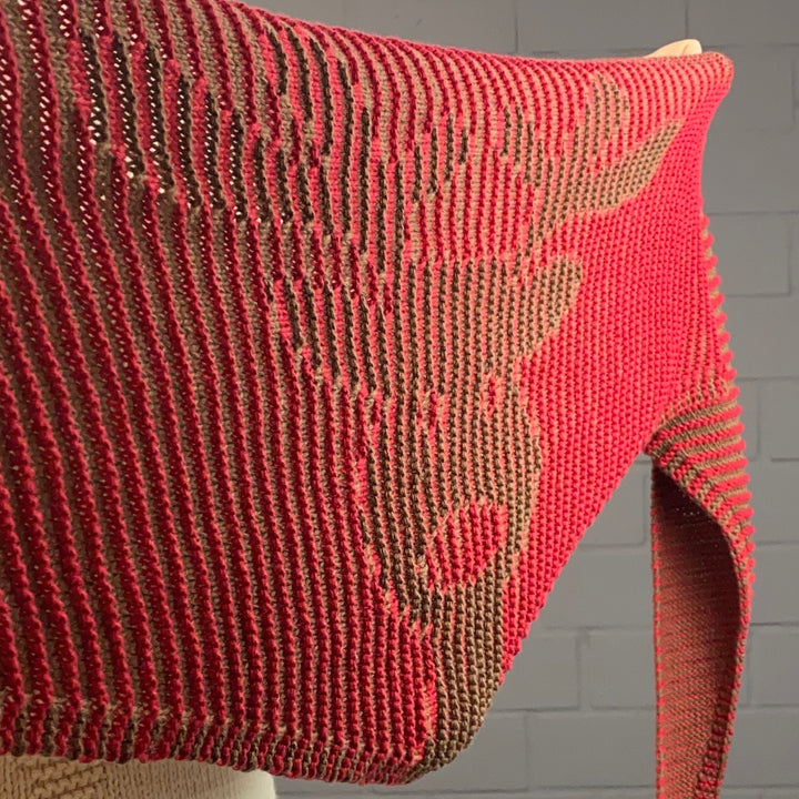 PREORDER Lola Illusion Knitted Scarf - Rudi - 8ply