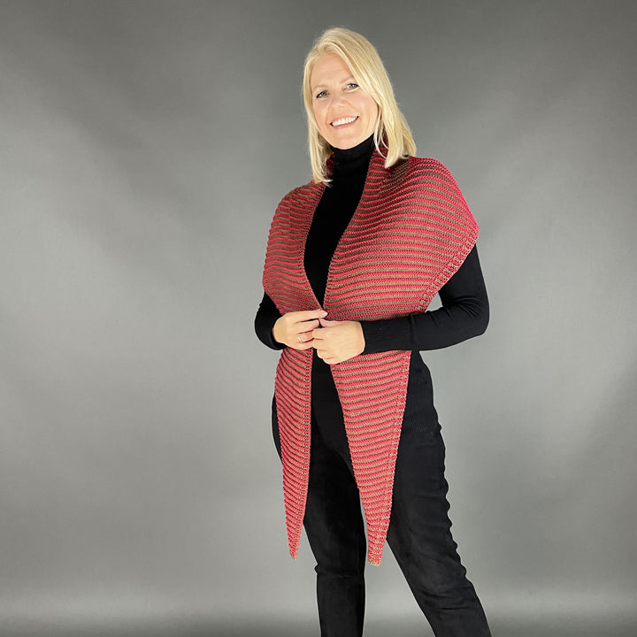 PREORDER Lola Illusion Knitted Scarf - Rudi - 8ply