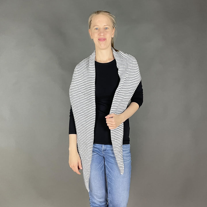 AVAILABLE NOW Lola Illusion Knitted Scarf Angel - 4ply