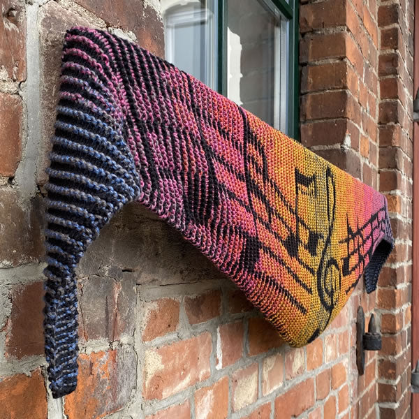 AVAILABLE NOW Lola Illusion Knitted Scarf Melody - 8ply