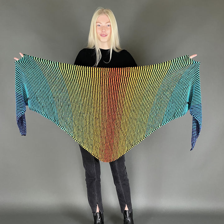 PREORDER Lola Illusion Knitted Scarf - Spider Web - 8ply