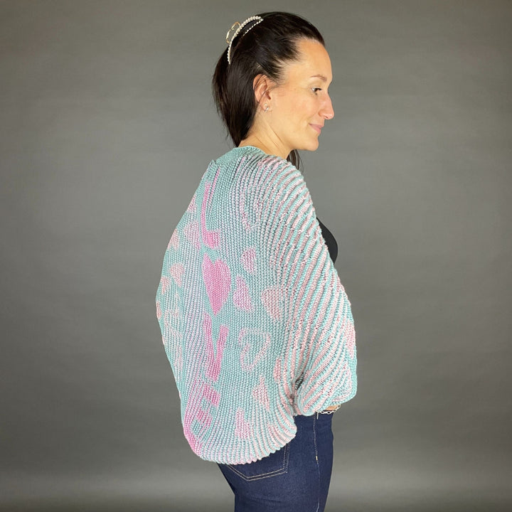 PREORDER Lola Illusion Knitted Soul Warmer - Love - 8ply