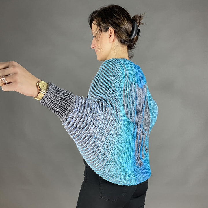 PREORDER Lola Illusion Knitted Soul Warmer - Elephant - 8ply