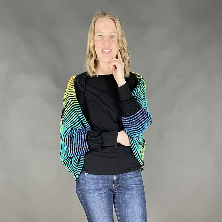 AVAILABLE NOW Lola Illusion Knitted Soul Warmer Spider Web - 8ply