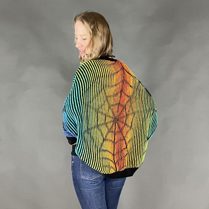 AVAILABLE NOW Lola Illusion Knitted Soul Warmer Spider Web - 8ply