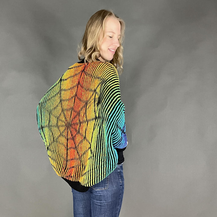 AVAILABLE NOW Lola Illusion Knitted Soul Warmer Spider Web - 8ply