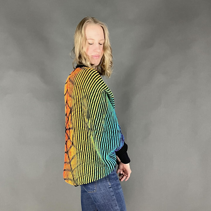 AVAILABLE NOW Lola Illusion Knitted Soul Warmer Spider Web - 8ply