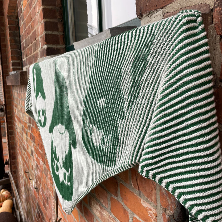 AVAILABLE NOW Lola Illusion Knitted Scarf Christmas Gnome - 4ply