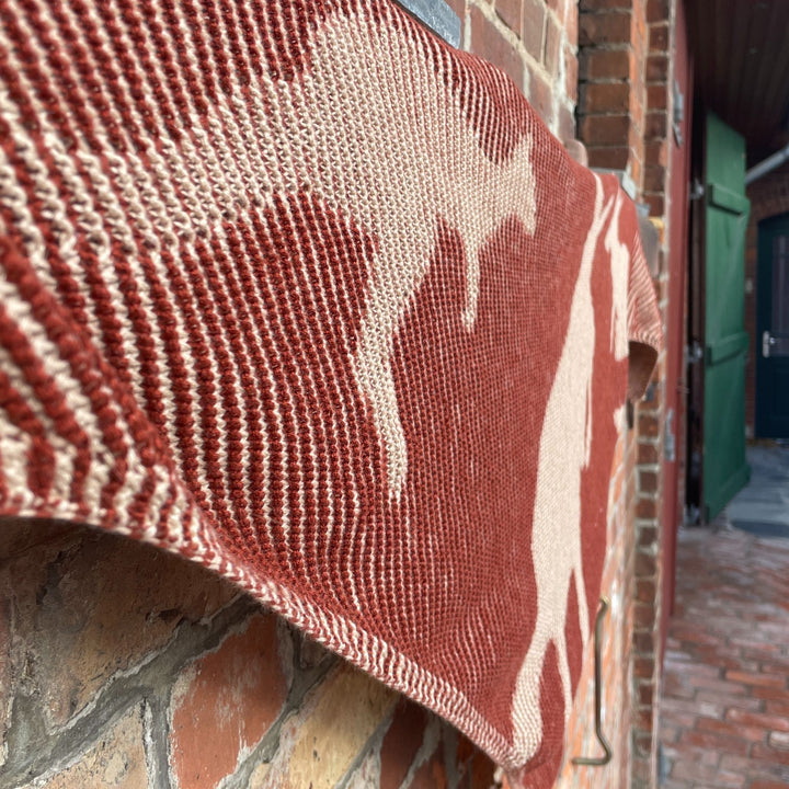 PREORDER Lola Illusion Knitted Scarf - Australian Kangaroos - 4ply