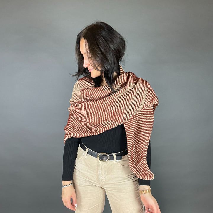 PREORDER Lola Illusion Knitted Scarf - Australian Kangaroos - 4ply