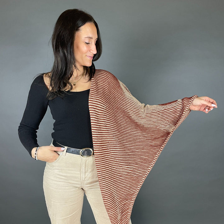 PREORDER Lola Illusion Knitted Scarf - Australian Kangaroos - 4ply