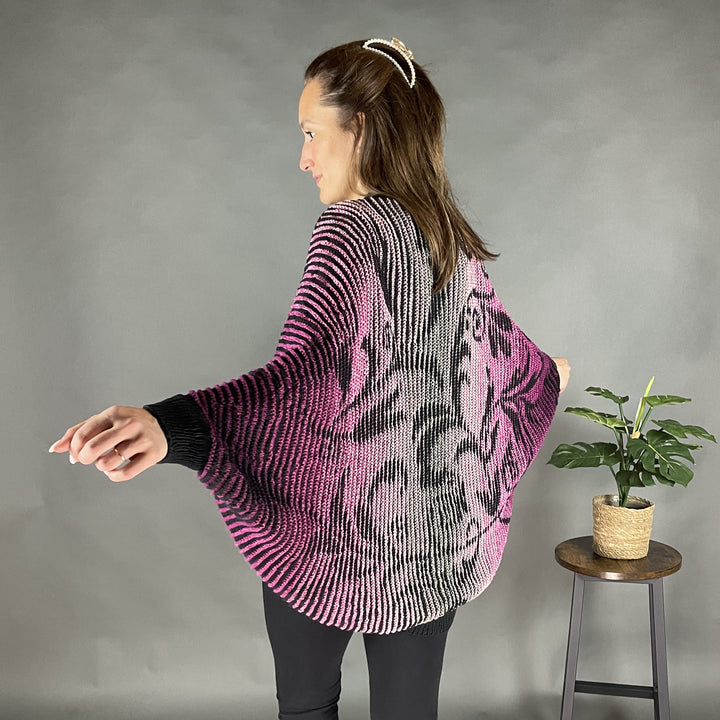 AVAILABLE NOW Lola Illusion Knitted Soul Warmer Floral - 8ply