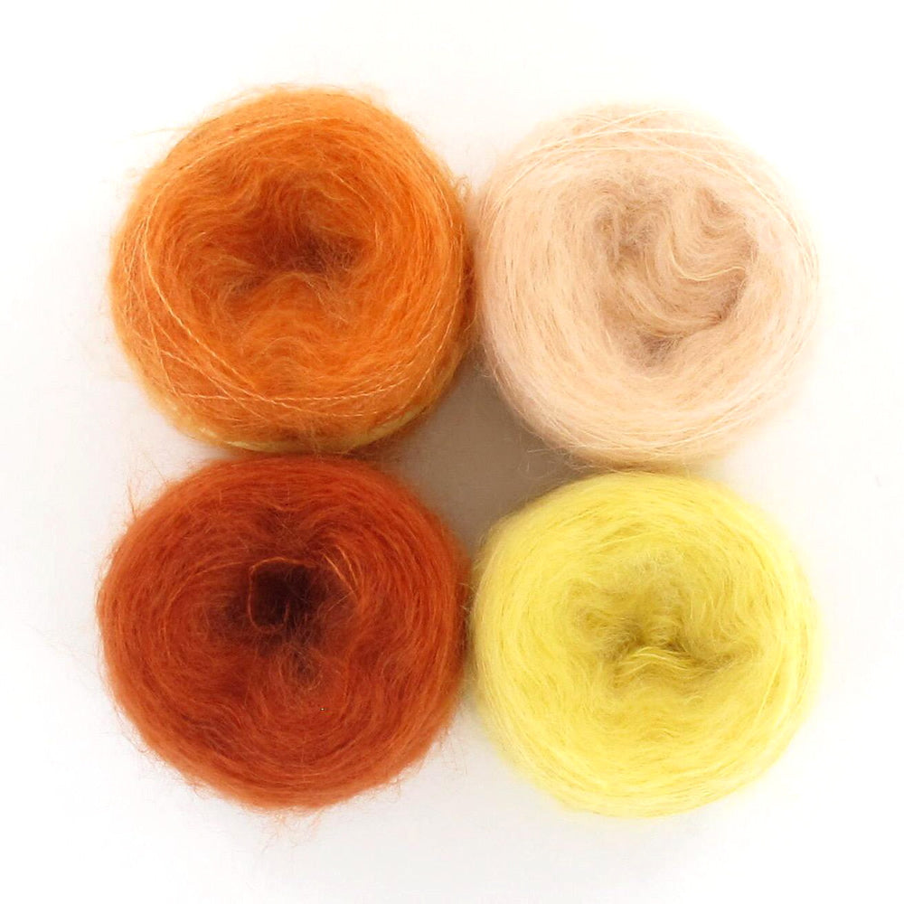 Diva Mohair Prism Set Orange