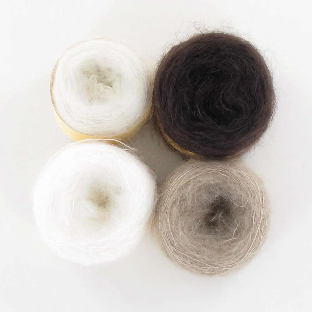 Diva Mohair Prism Set Neutrals