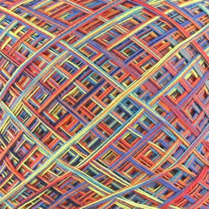 AVAILABLE NOW Lola Illusion Knitted Shawl Confetti Lion  - 4ply