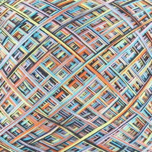 AVAILABLE NOW Lola Illusion Knitted Shawl Confetti Lion  - 4ply