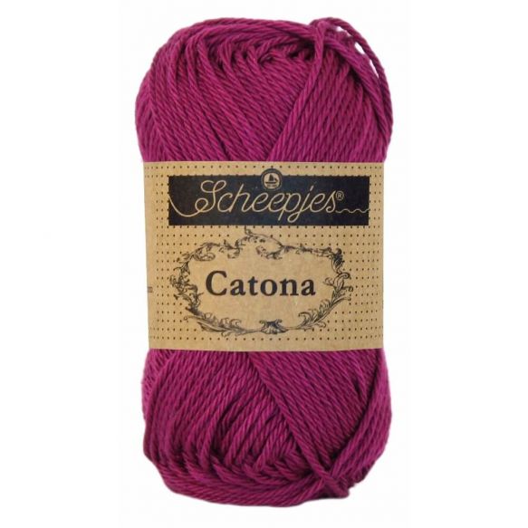 Scheepjes Catona 25gm - 128 Tyrian Purple