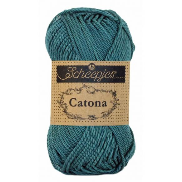 Scheepjes Catona 25gm - 391 Deep Ocean Green