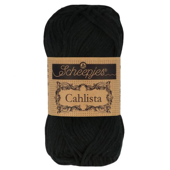 Scheepjes CAHLISTA 50gm 110 Jet Black