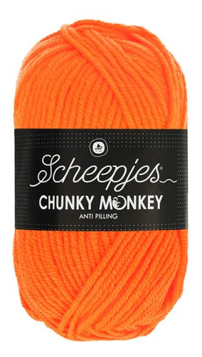 Scheepjes Chunky Monkey 1256 Neon Orange