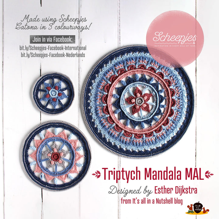Triptych Mandala MAL Yarn Pack by Esther Dijkstra
