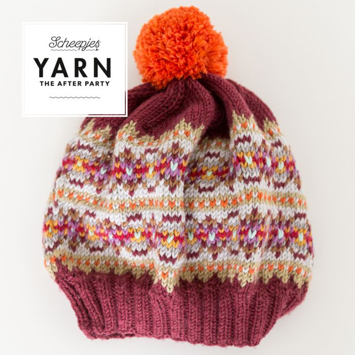 YARN The After Party no. 36 Autumn Colours Bobble Hat by Maya Bosworth - LAST COPY