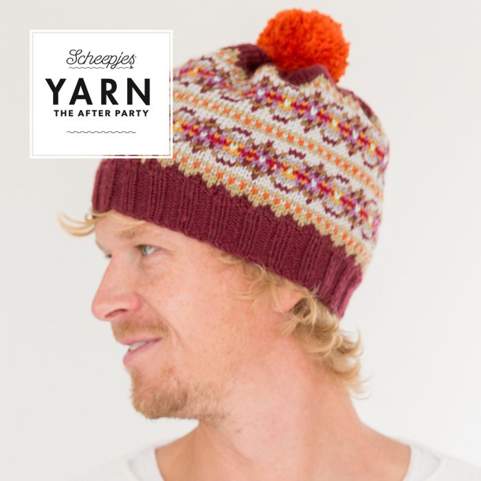 YARN The After Party no. 36 Autumn Colours Bobble Hat by Maya Bosworth - LAST COPY
