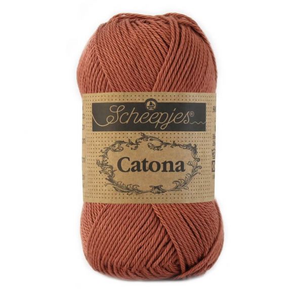 Scheepjes Catona 25gm - 504 Red Brick