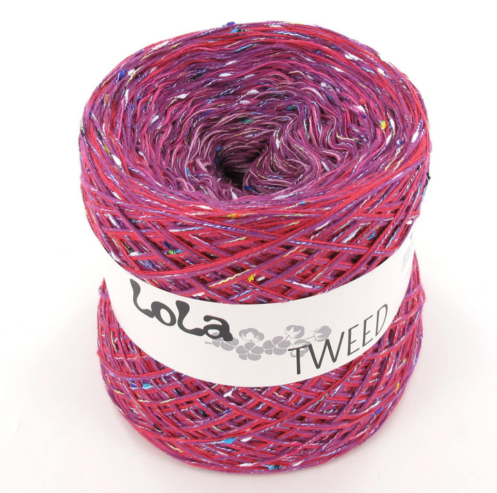PREORDER Lola Tweed Cotton - 714 Fuchsia